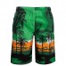 APTRO Men's Summer Board Short Coconut Tree Beach Surf Shorts