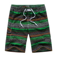 APTRO Men's Swim Trunks Stripes Fashion Printing Summer Shorts