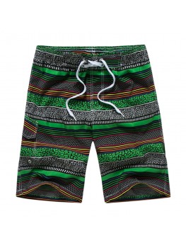 APTRO Men's Swim Trunks Stripes Fashion Printing Summer Shorts