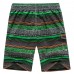 APTRO Men's Swim Trunks Stripes Fashion Printing Summer Shorts