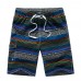 APTRO Men's Swim Trunks Stripes Fashion Printing Summer Shorts