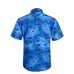 APTRO Men's Hawaiian Shirt Tropical Fish Short Sleeved Aloha Shirts 