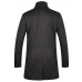 APTRO Men's Gift Wool French Front Slim Fit Long Business Coat