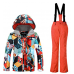 APTRO Boys Windproof Ski Suit children/Kids Snow Skiing Waterproof Jacket and Pants Set