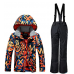 APTRO Boys Windproof Ski Suit children/Kids Snow Skiing Waterproof Jacket and Pants Set