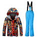 APTRO Boys Windproof Ski Suit children/Kids Snow Skiing Waterproof Jacket and Pants Set