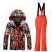 APTRO Boys Windproof Ski Suit children/Kids Snow Skiing Waterproof Jacket and Pants Set