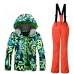 APTRO Boys Windproof Ski Suit children/Kids Snow Skiing Waterproof Jacket and Pants Set