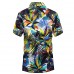 APTRO Men's Hawaiian Shirt Printing Short Sleeved Summer Beach Shirt  St19