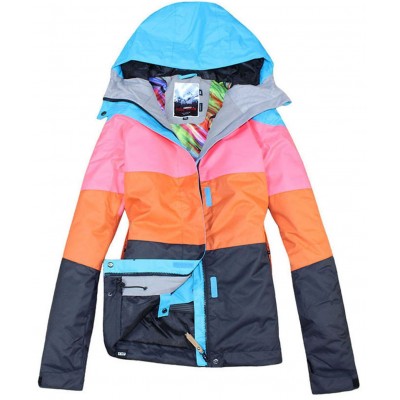 APTRO Women's High Windproof Technology Colorfull Printed Ski Jacket Wear