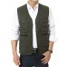 APTRO Men's 100% Cotton Outdoor Multi Pocket Vest