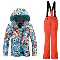 APTRO Boys Windproof Ski Suit children/Kids Snow Skiing Waterproof Jacket and Pants Set